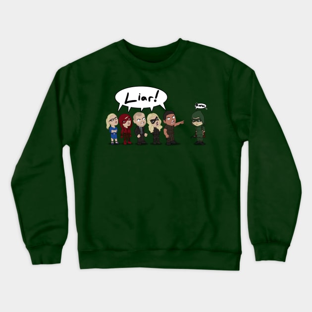 The CW's Arrow - Condensed Crewneck Sweatshirt by nimaru